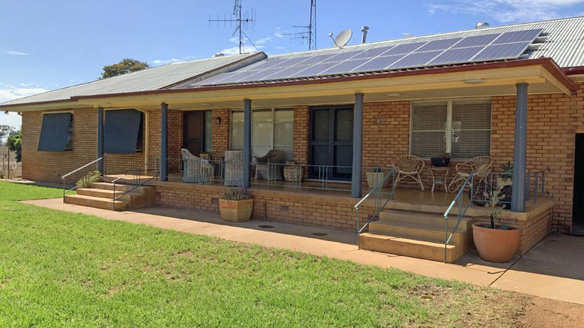 Improvements include an air-conditioned four bedroom brick homestead. Picture supplied