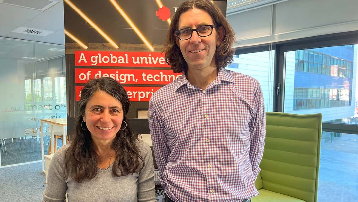 RMIT research fellow Nevelina Pachova with RMIT Urban Futures Enabling Impact Platform director Professor Jago Dodson. Ms Pachova was recently in Melbourne to speak with representatives of local urban agriculture initiatives. Picture supplied