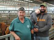 Keith, Tom and Jacob Hence (three), Lang Lang, sold four, Red Angus steers, 356kg, for 255c/kg or $910, and four, Red Angus heifers, 377kg, for 196c/kg or $740.