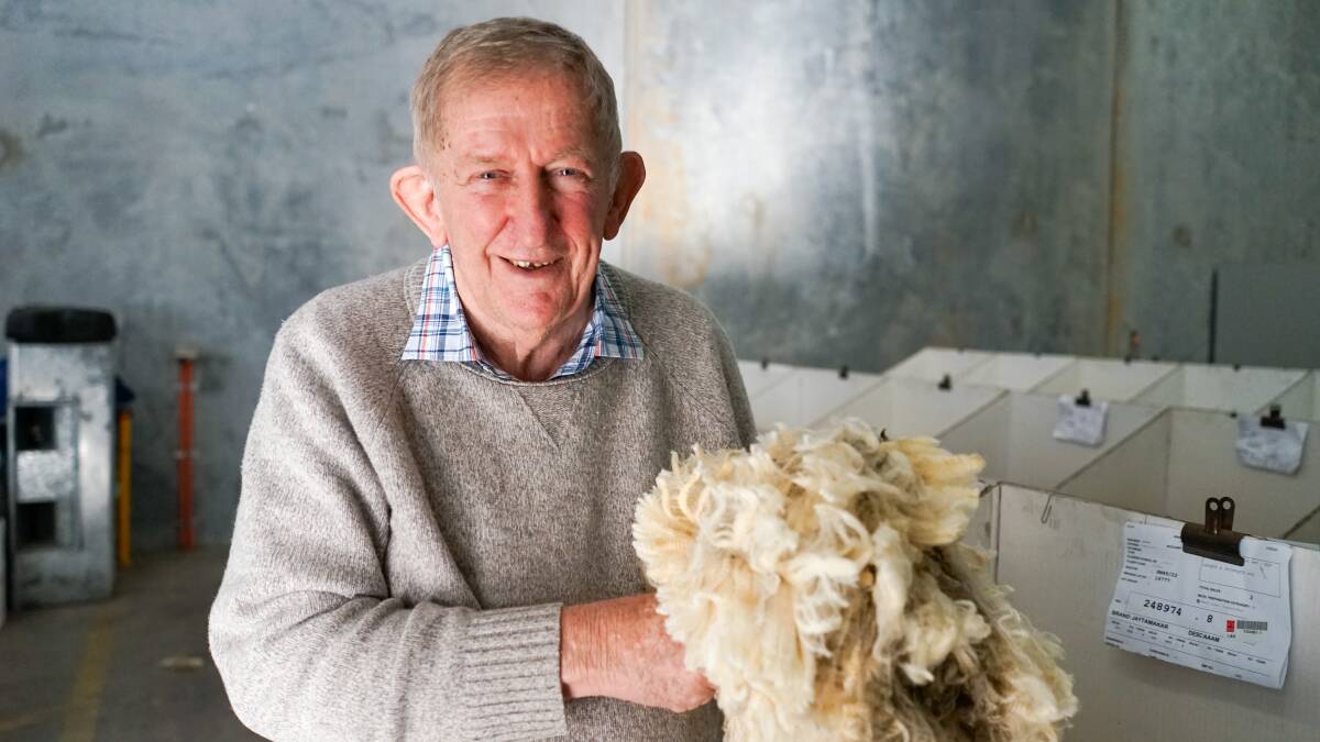 Agriculture pioneer Peter Morgan is retiring on June 30 after 61 years serving the wool industry. Picture by Rachel Simmonds
