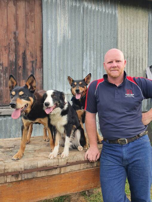 South Gippsland contractor and dog handler Travis Scott says there are several ways farmers can take extra precaution with working dogs during severe weather. Picture supplied 