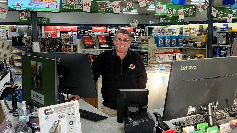 Gippsland local Ken Lascelles at the AG Warehouse store in Maffra. Picture supplied by SDA