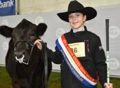 Junior champion handler Addison Wilson, Penola, with her Limousin heifer