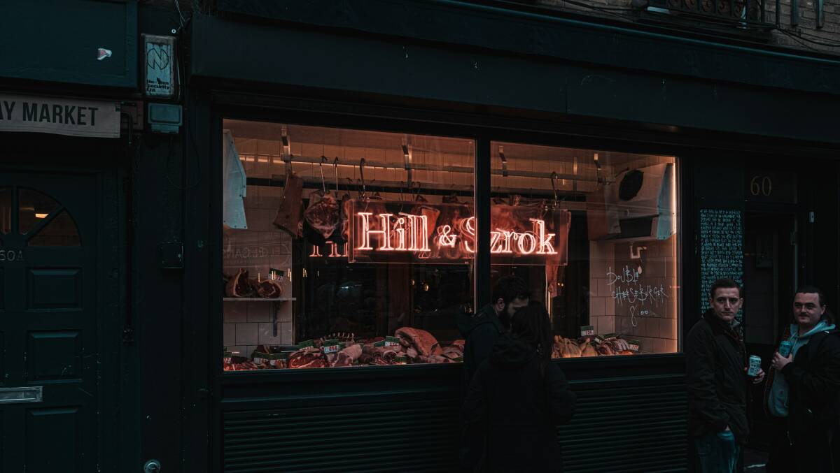 The famed Hill & Szrok in London, which specialises in free range meat and produce from small family-run British farms. Photo by Samuel Regan-Asante on Unsplash. 