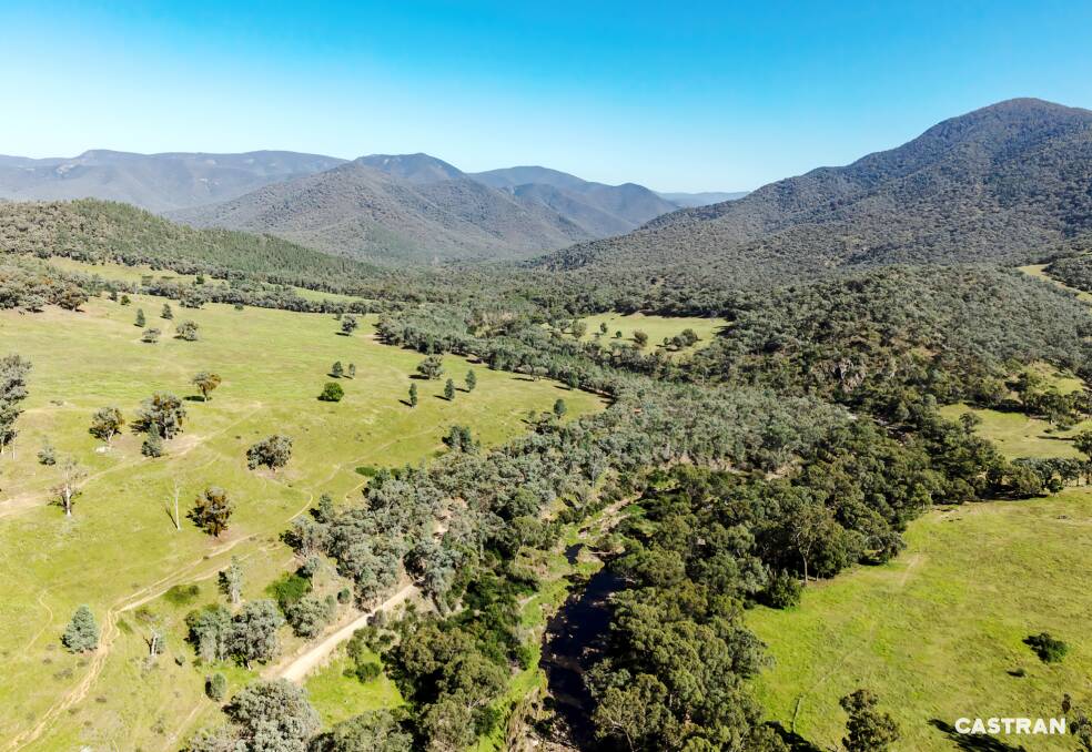 About half of this High Country property is considered open grazing. Pictures and video from Castran and Elders Real Estate. 
