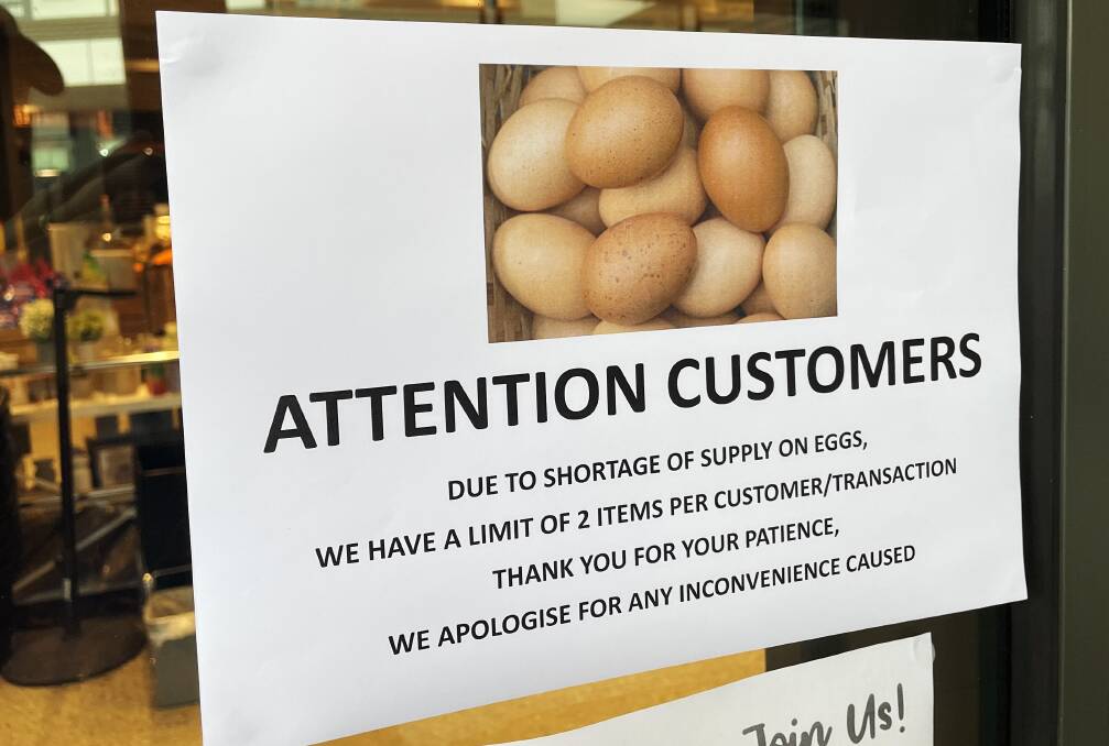 The worsening outbreak has led to a consumer rush on eggs. Picture from Chris McLennan.