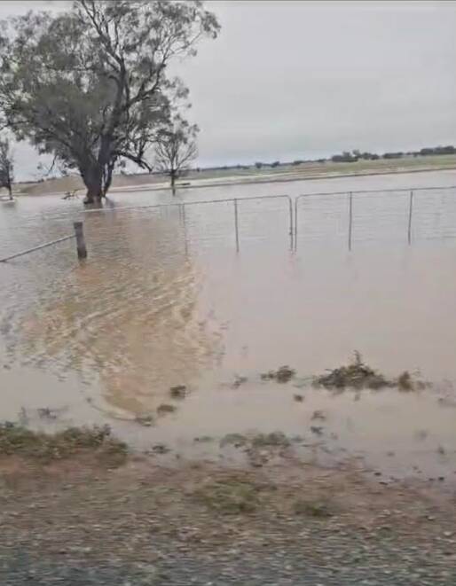 There was flash flooding Monday morning across parts of the west Wimmera. Photo supplied.