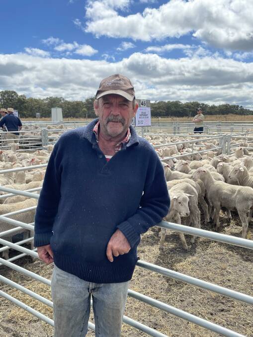 John Staude, Pigeon Ponds, was a volume vendor at last week's Edenhope lamb sale.