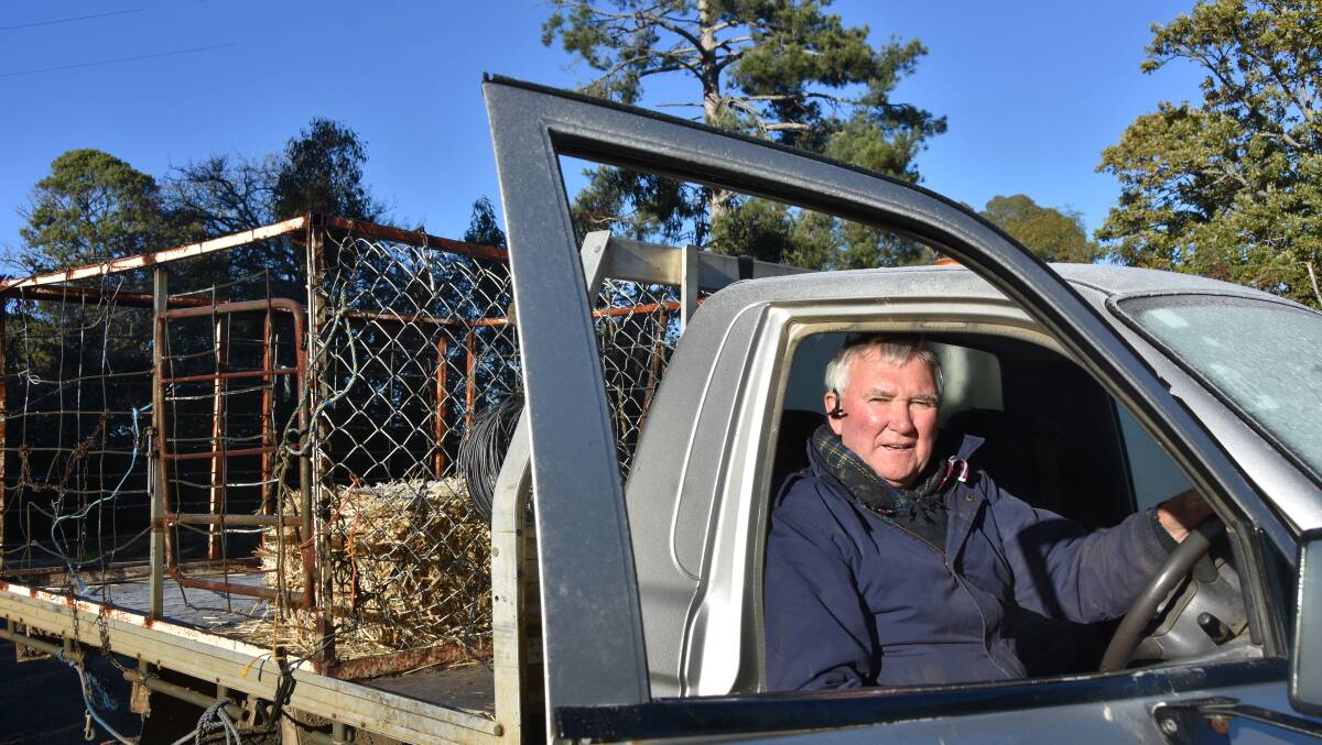 Kilmore East livestock producer Kevin Butler is setting up "satellite tracking clusters" in his area, to reduce stock theft and provide assistance to reach a zero net carbon future. Picture by Andrew Miller