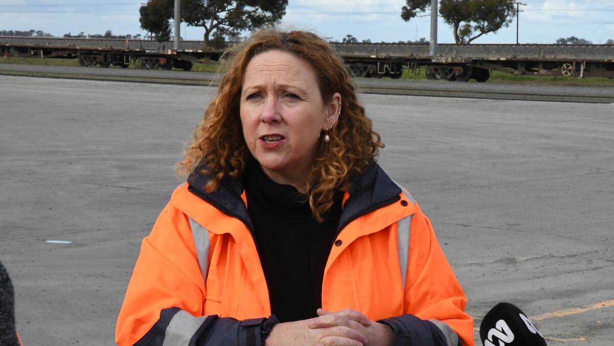 Freight Minister Melissa Horne says consultation has started on the revised Victorian Freight Plan, to be developed in partnership with industry. Picture supplied by the Wimmera Mail Times