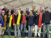 The judging team from Longerenong College in the Dohne Merino marquee.
 

