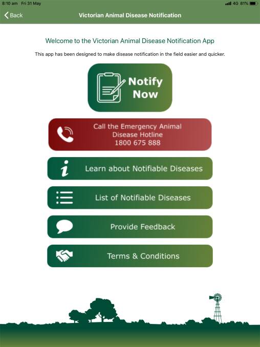 BIOSECURITY APP: A new mobile phone animal disease notification app has ben launched.