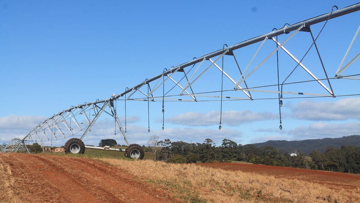IRRIGATION ROLLOUT: Tasmanian Irrigation (TI) has had a busy year, with another one coming up. PHOTO: Andrew Miller.