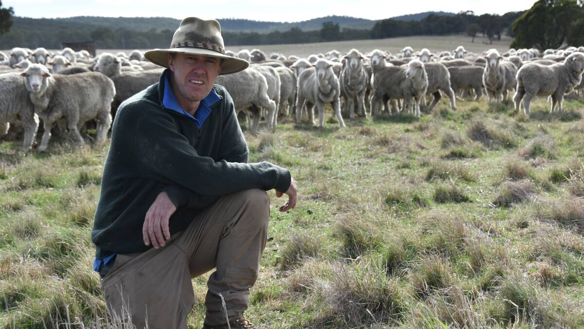Victorian woolgrower and CFA volunteer Rod McErvale, Waterloo, has warned of the dangers of dry lightning. Picture by Philippe Perez