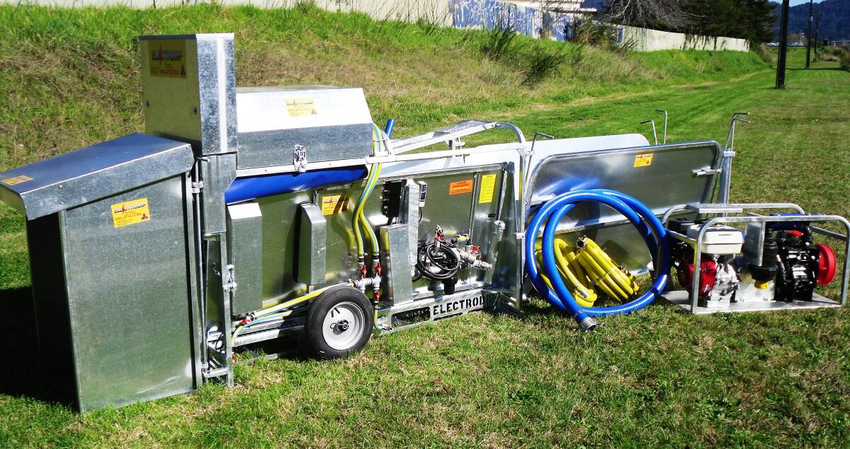 The Electrodip has been designed to be transportable and easy to use. Picture supplied