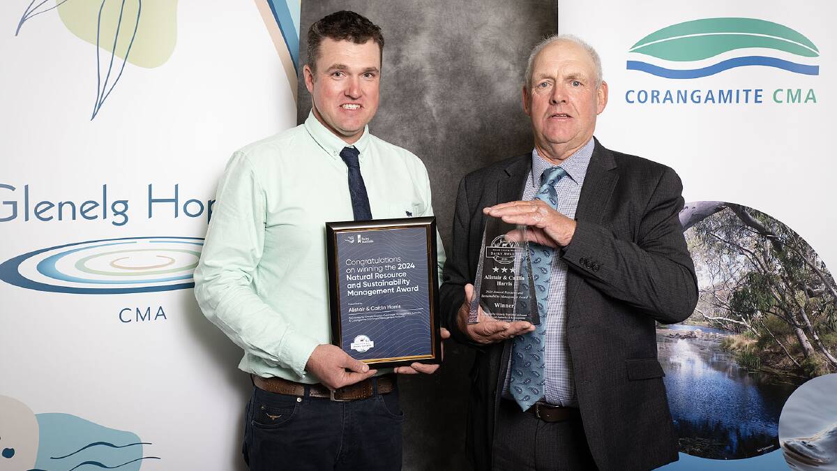 Son-and-father duo Alastair and Phil Harris won the Natural Resource Management and Sustainability Award. Picture supplied