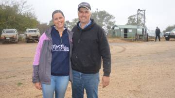 Hayley and Joe Trimboli, Lower Light, SA, were looking to buy at Mount Pleasant, SA. Picture by Elizabeth Anderson