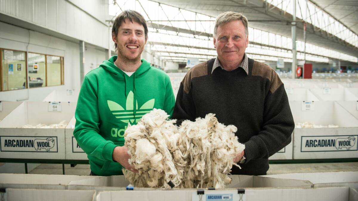 Hamilton woolgrowers James and David Moyle run 5000 crossbreds and Merinos, on a property that's been in the family for more than four decades. Photo by Laura Ferguson.