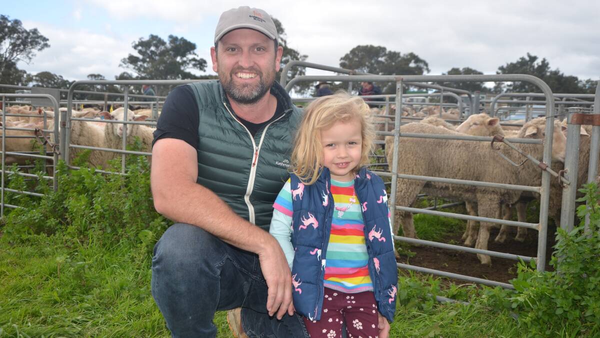 Lachlan and Millie, 3, Allen, Woodside, SA, were at the Mount Pleasant, SA, sheep market last week. Picture by Vanessa Binks
